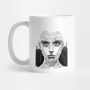 Woman Line Face Mug